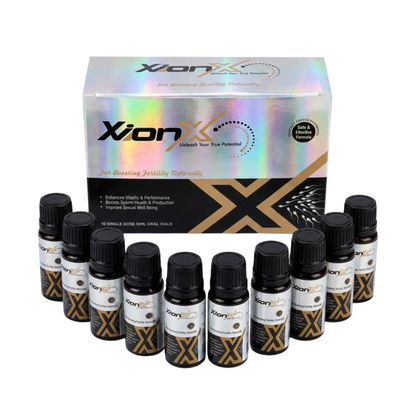 XionX Herbal Fertility Supplement for Men – Vitality & Performance Booster – 10 Pieces per Box