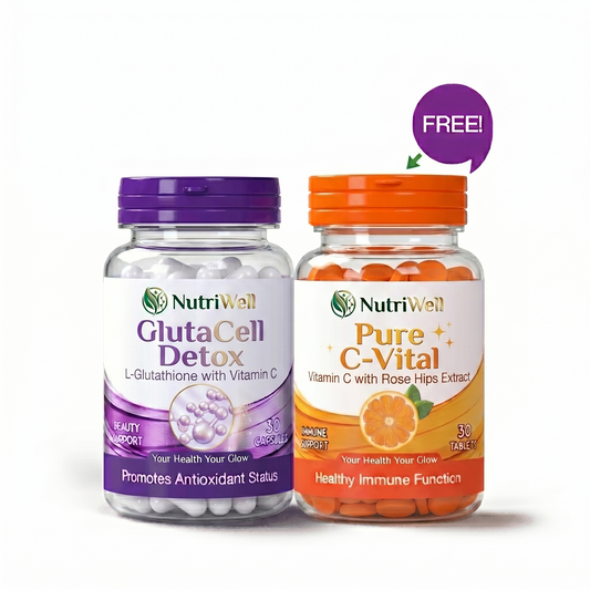 NutriWell Glow & Defense Bundle (GlutaCell Detox & Pure C-Vital)
